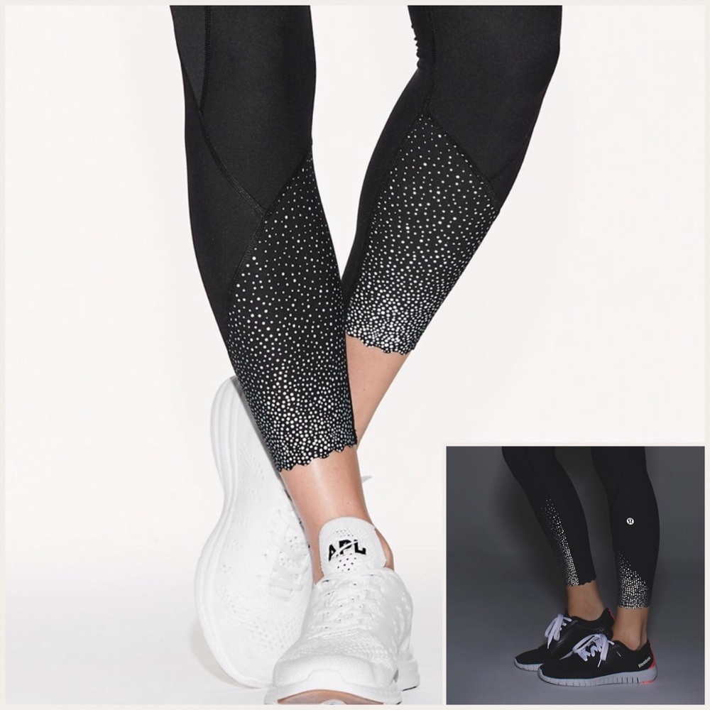 lululemon athletica Black and White Leggings